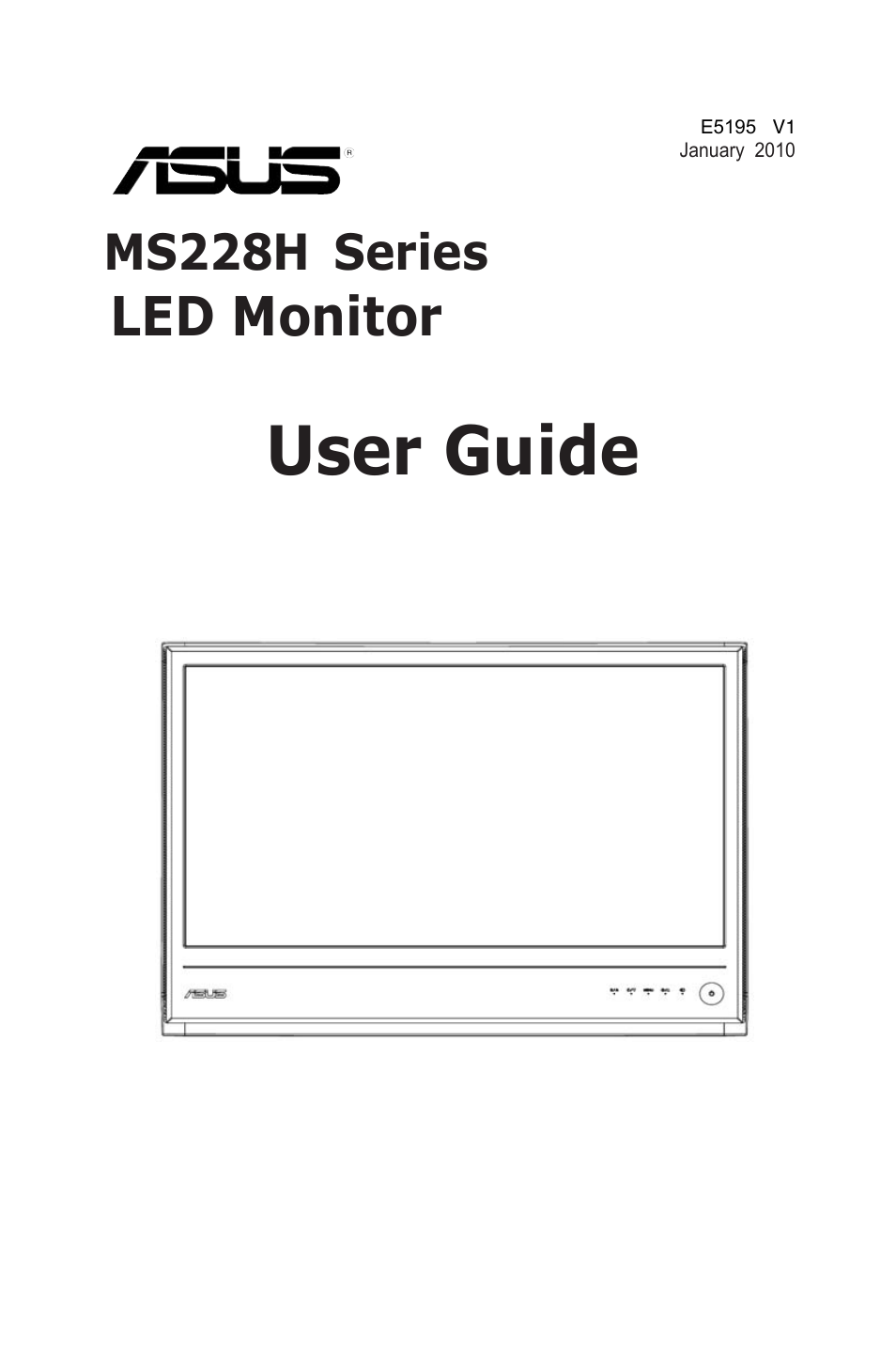 Asus MS228H-W User Manual | 19 pages