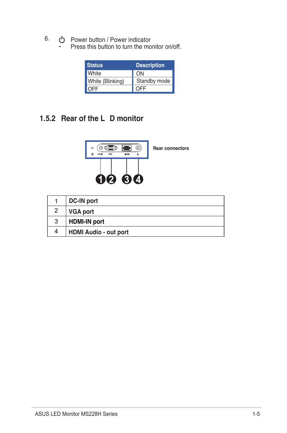 Asus MS228H-W User Manual | Page 11 / 19