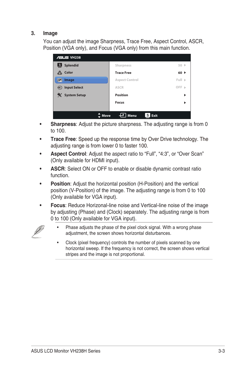 Asus VH238T User Manual | Page 14 / 19