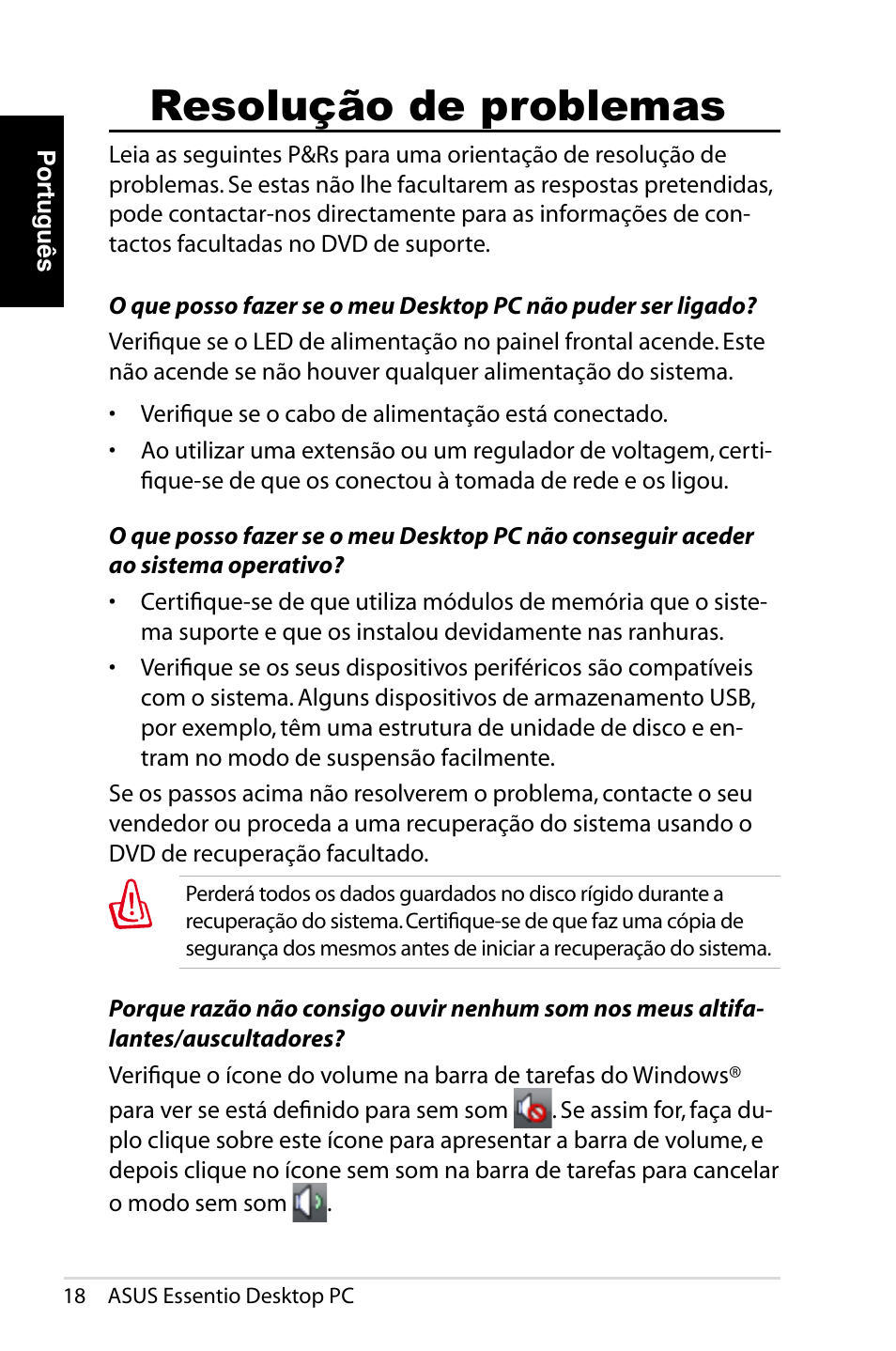 Resolução de problemas | Asus CT1410 User Manual | Page 140 / 202