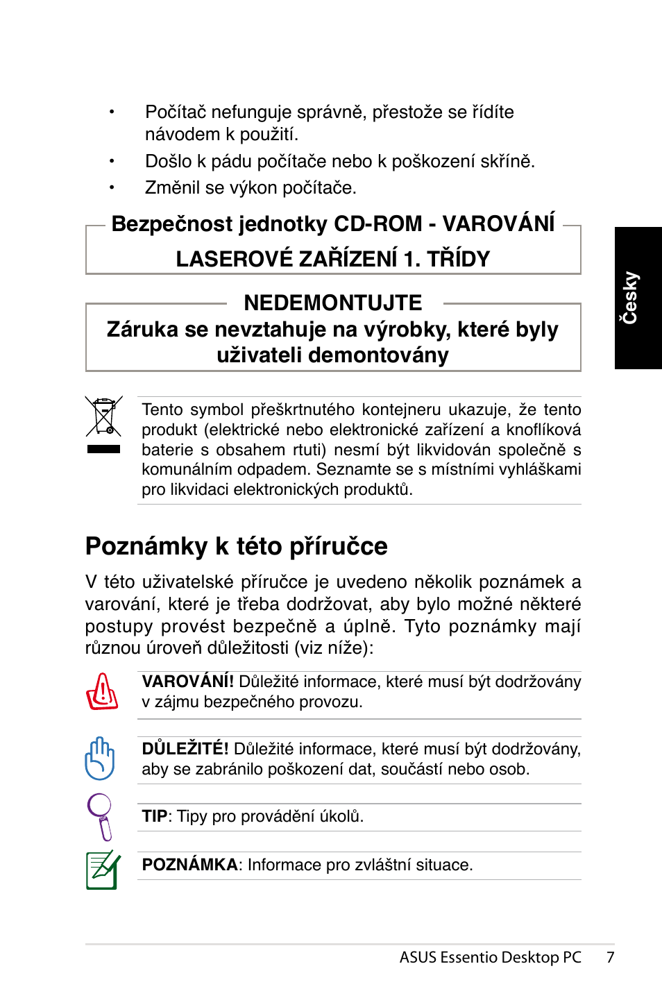 Poznámky k této příručce | Asus CT1410 User Manual | Page 149 / 202