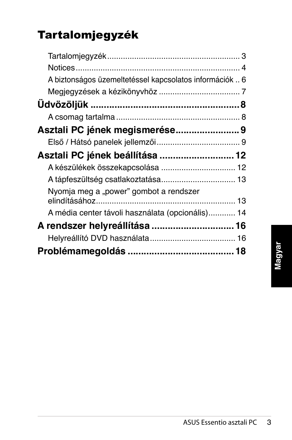 Tartalomjegyzék | Asus CT1410 User Manual | Page 185 / 202