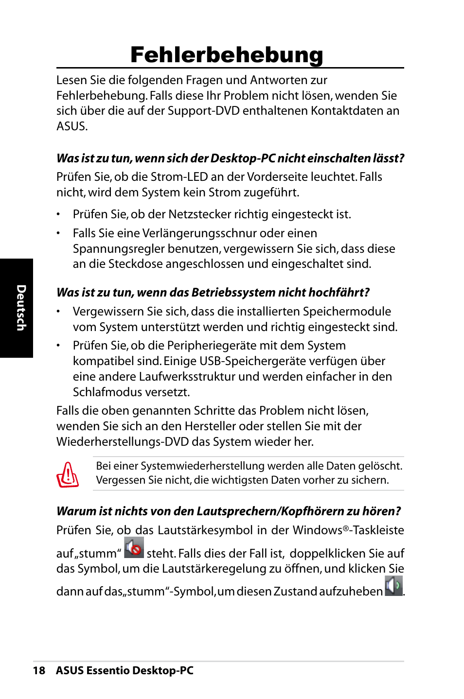 Fehlerbehebung | Asus CT1410 User Manual | Page 58 / 202