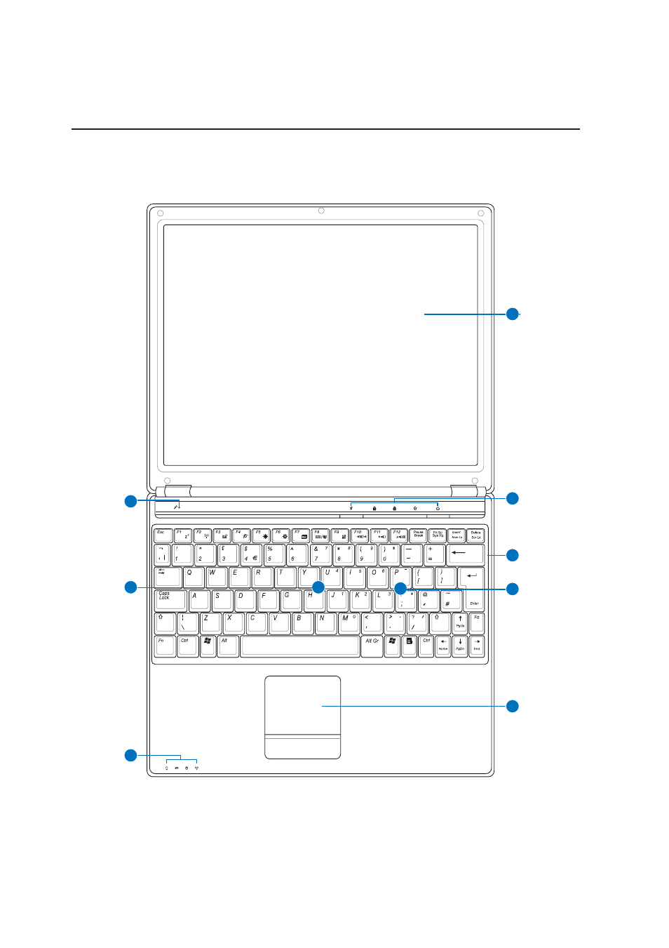 Top side | Asus U5A User Manual | Page 12 / 74