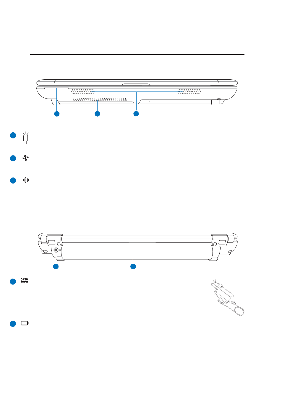 Front side rear side | Asus U5A User Manual | Page 20 / 74