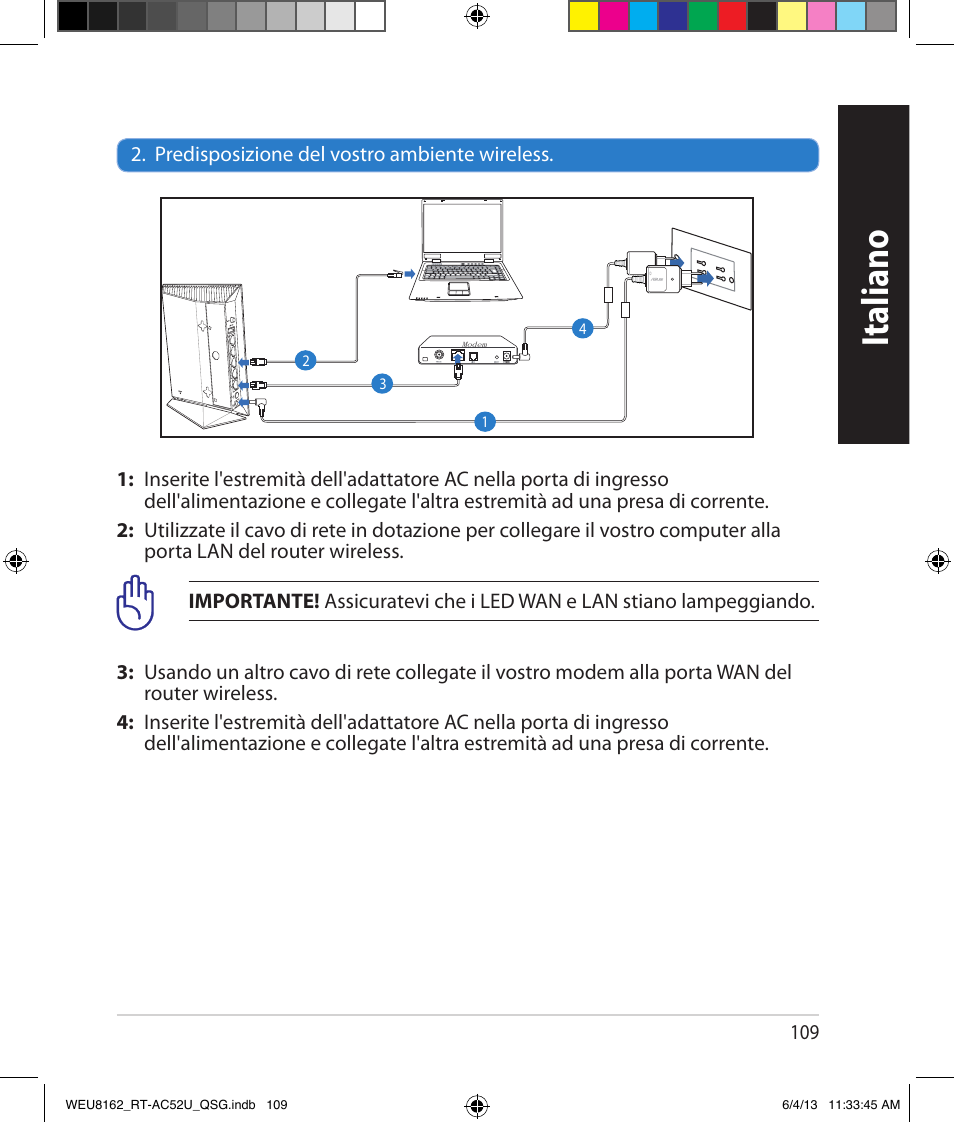 Italiano | Asus RT-AC52U User Manual | Page 106 / 178