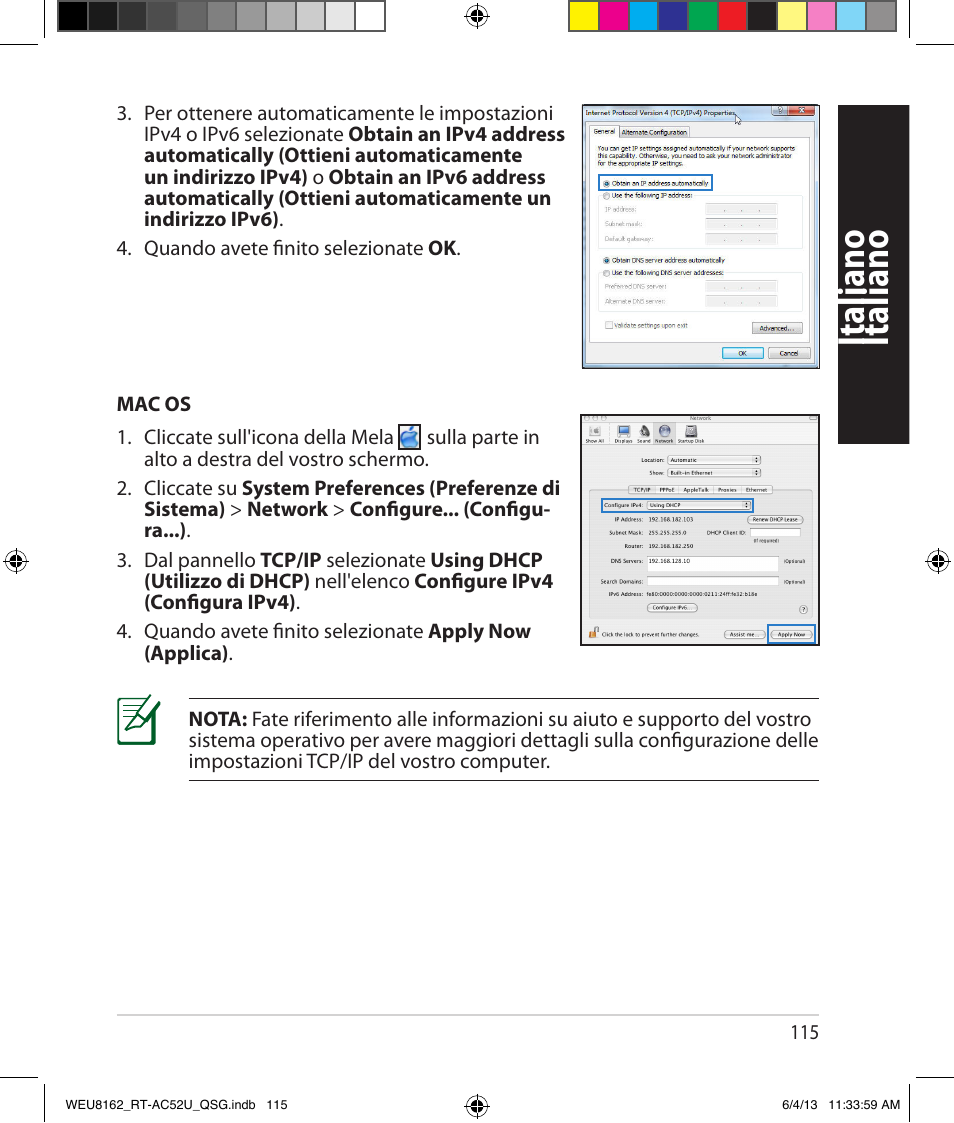 Italianoitaliano | Asus RT-AC52U User Manual | Page 112 / 178