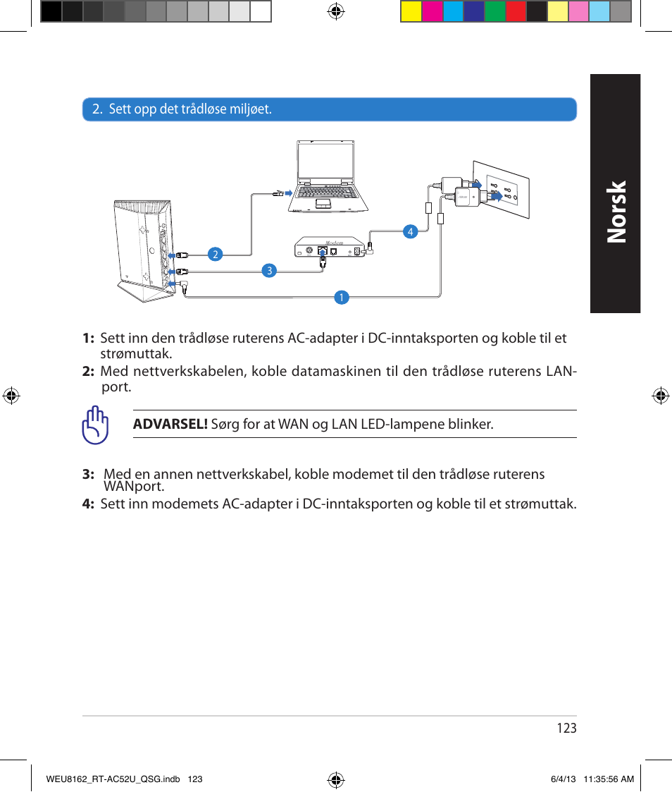 Norsk | Asus RT-AC52U User Manual | Page 120 / 178