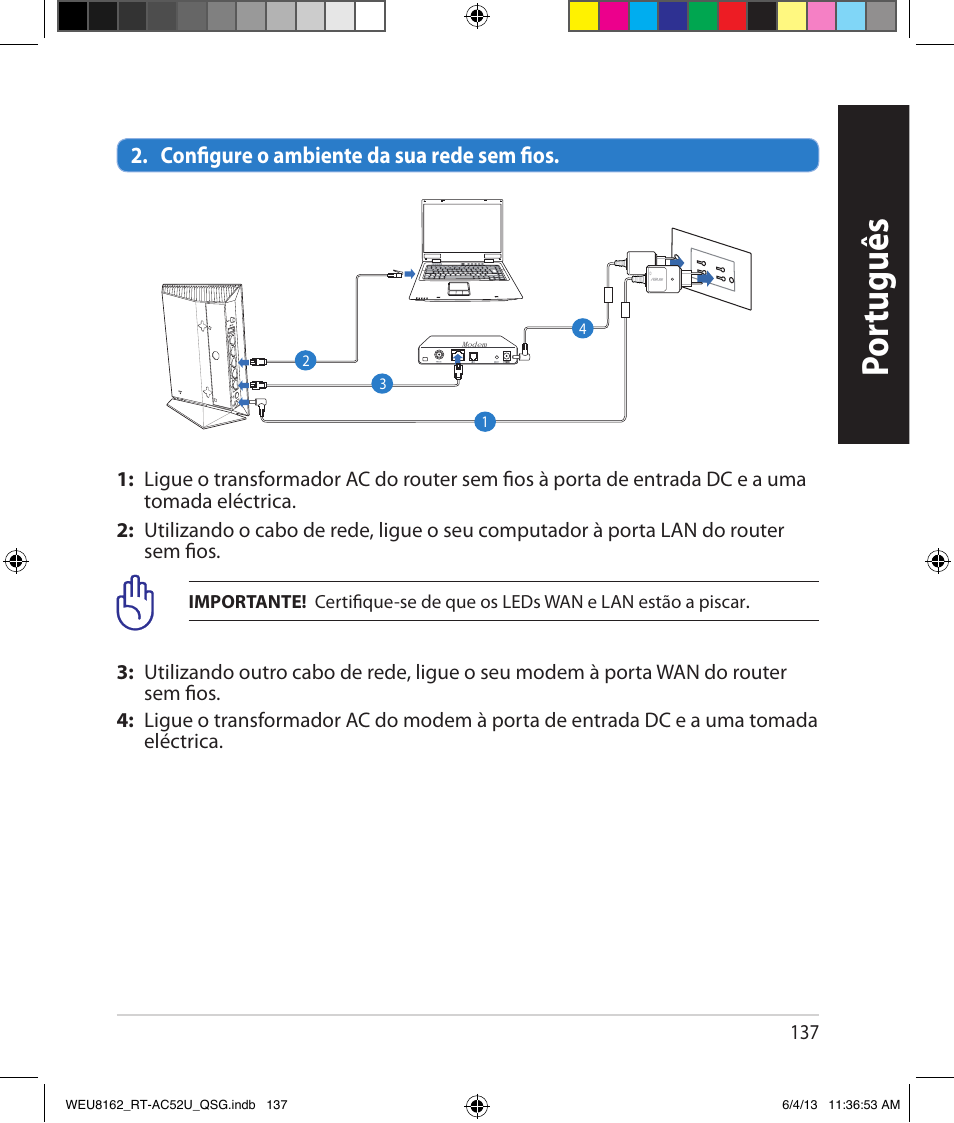 Por tuguês | Asus RT-AC52U User Manual | Page 134 / 178