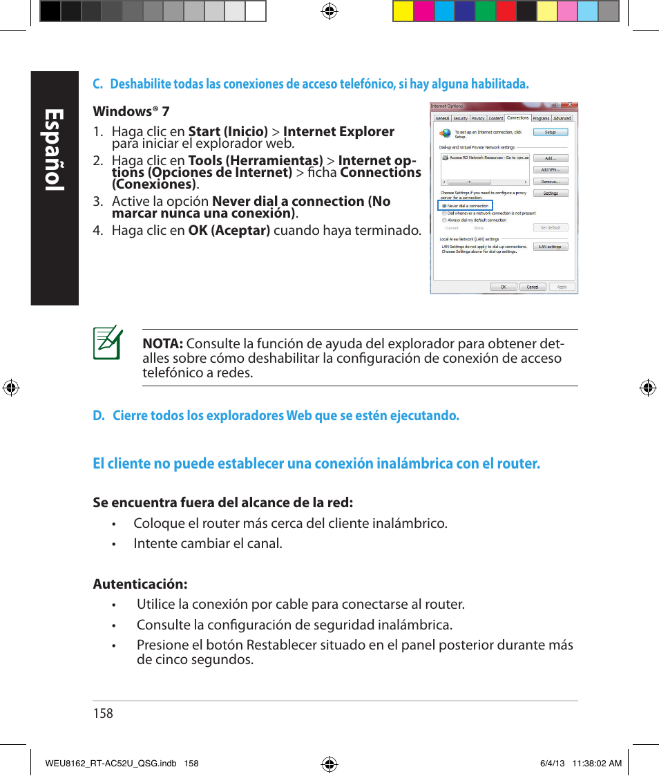 Español | Asus RT-AC52U User Manual | Page 155 / 178