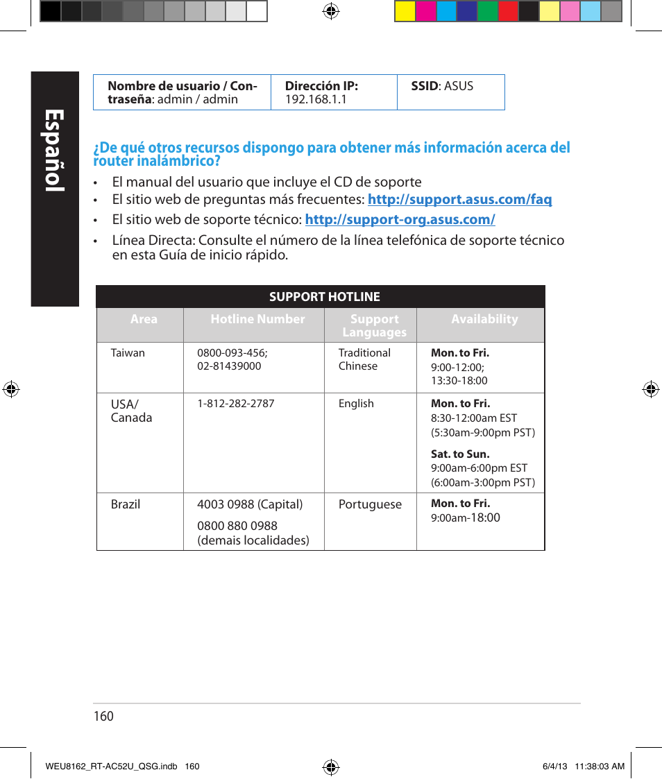 Español | Asus RT-AC52U User Manual | Page 157 / 178