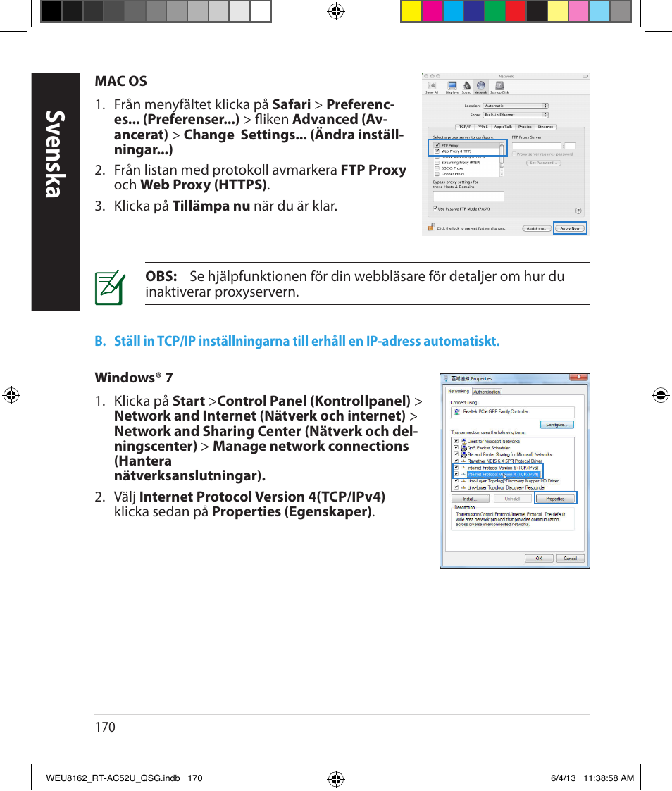 Sv ensk a | Asus RT-AC52U User Manual | Page 167 / 178