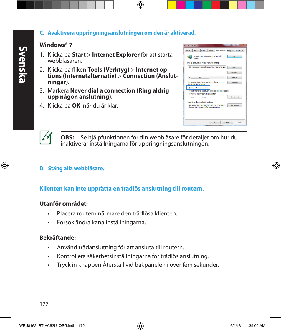 Sv ensk a | Asus RT-AC52U User Manual | Page 169 / 178