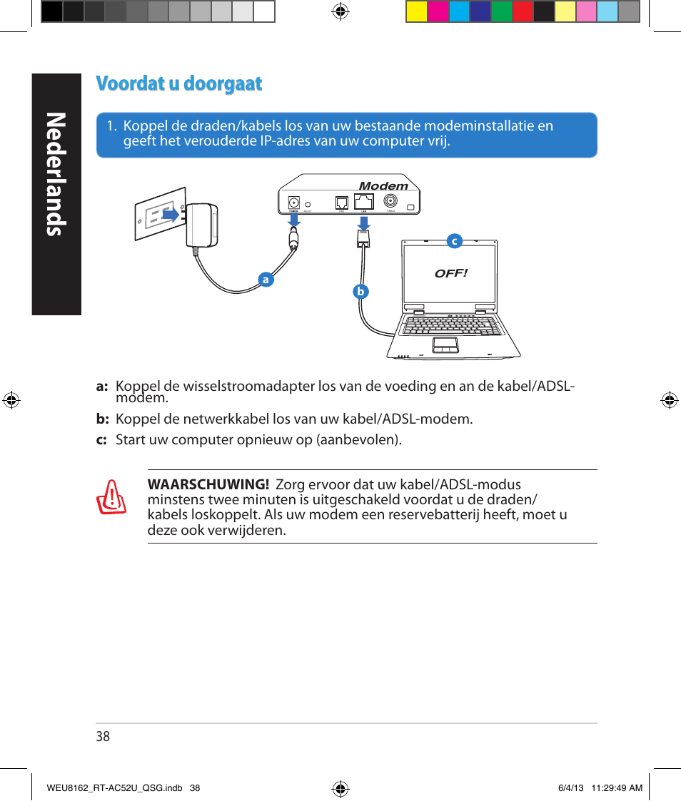 Neder lands, Voordat u doorgaat | Asus RT-AC52U User Manual | Page 35 / 178