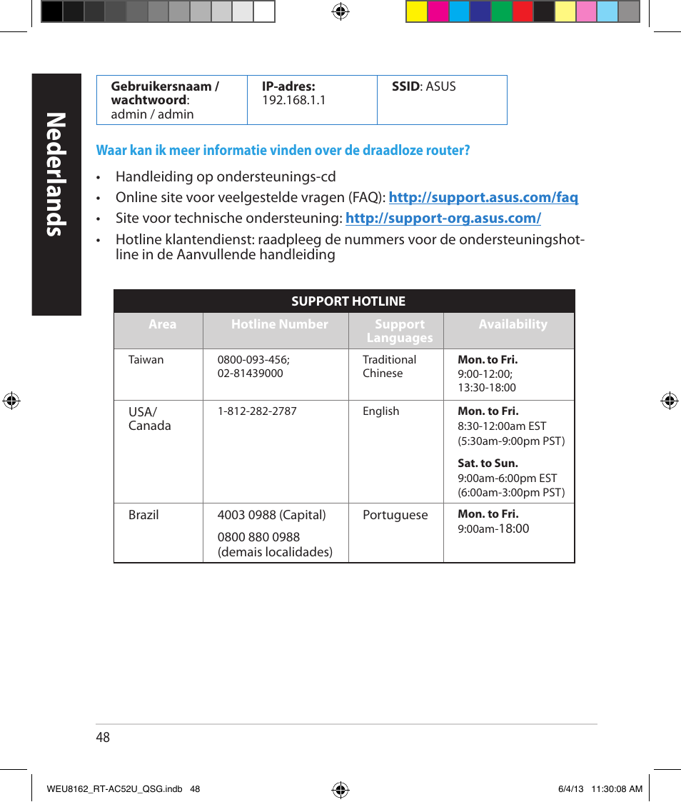 Neder lands | Asus RT-AC52U User Manual | Page 45 / 178