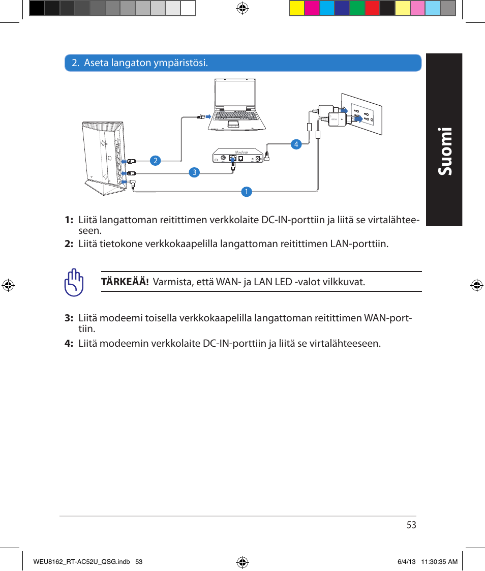 Suomi | Asus RT-AC52U User Manual | Page 50 / 178