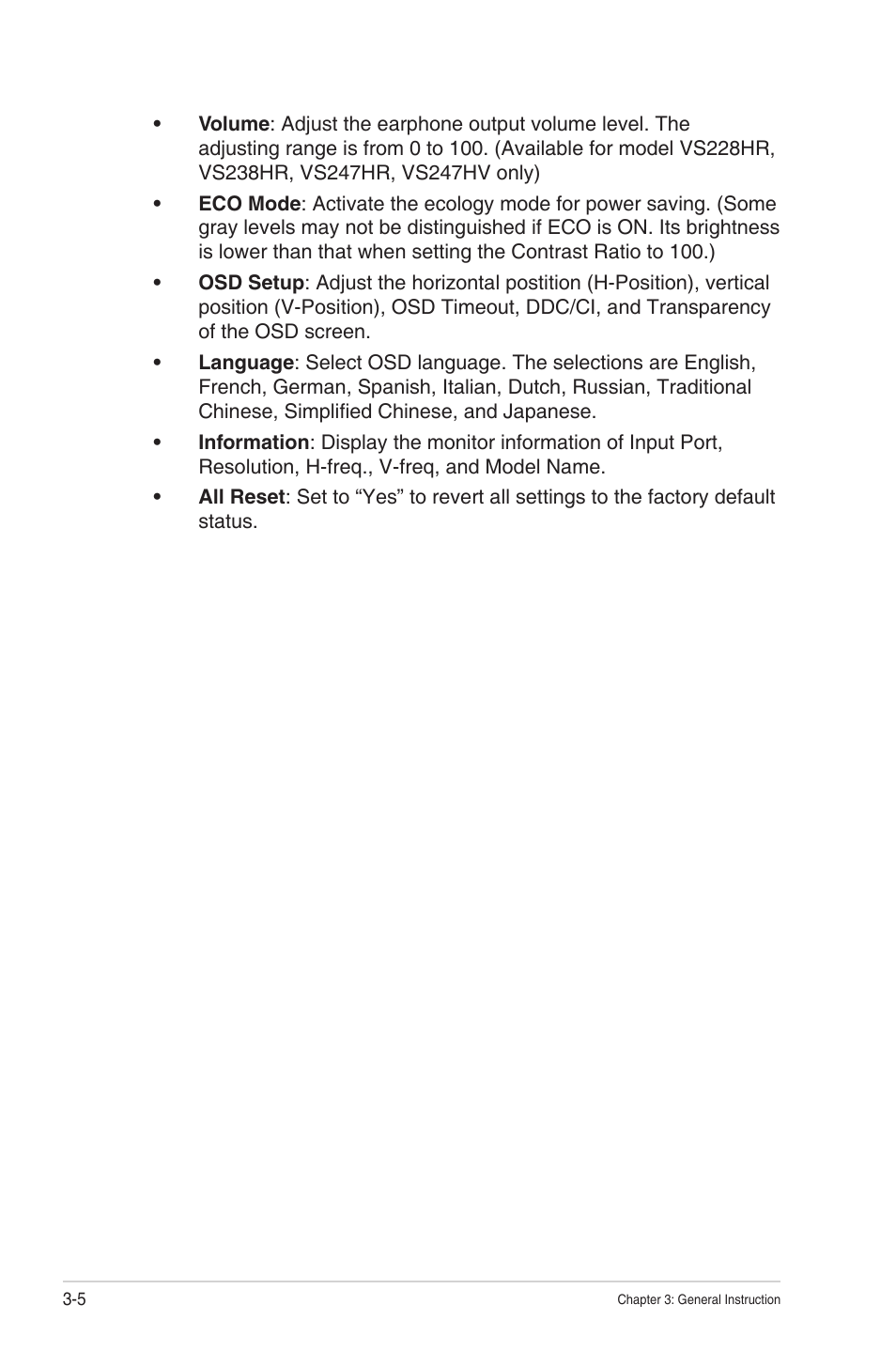Asus VS247N User Manual | Page 18 / 23