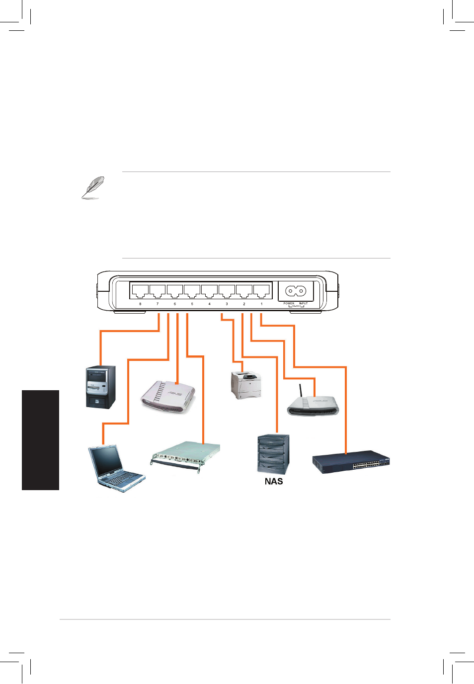 ネットワークデバイスを接続する | Asus GigaX1105N User Manual | Page 31 / 41