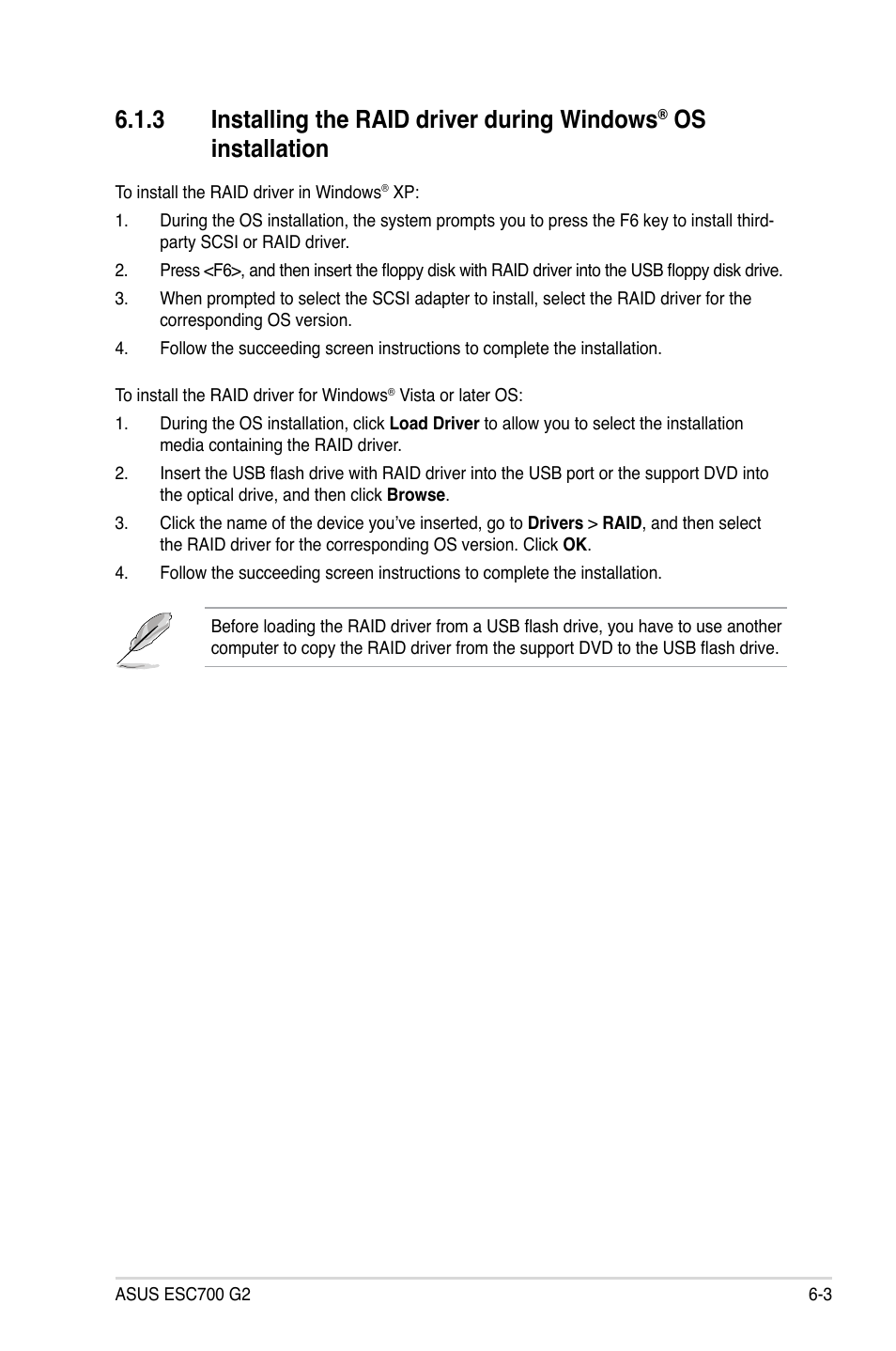 3 installing the raid driver during windows, Os installation | Asus ESC700 G2 User Manual | Page 139 / 166