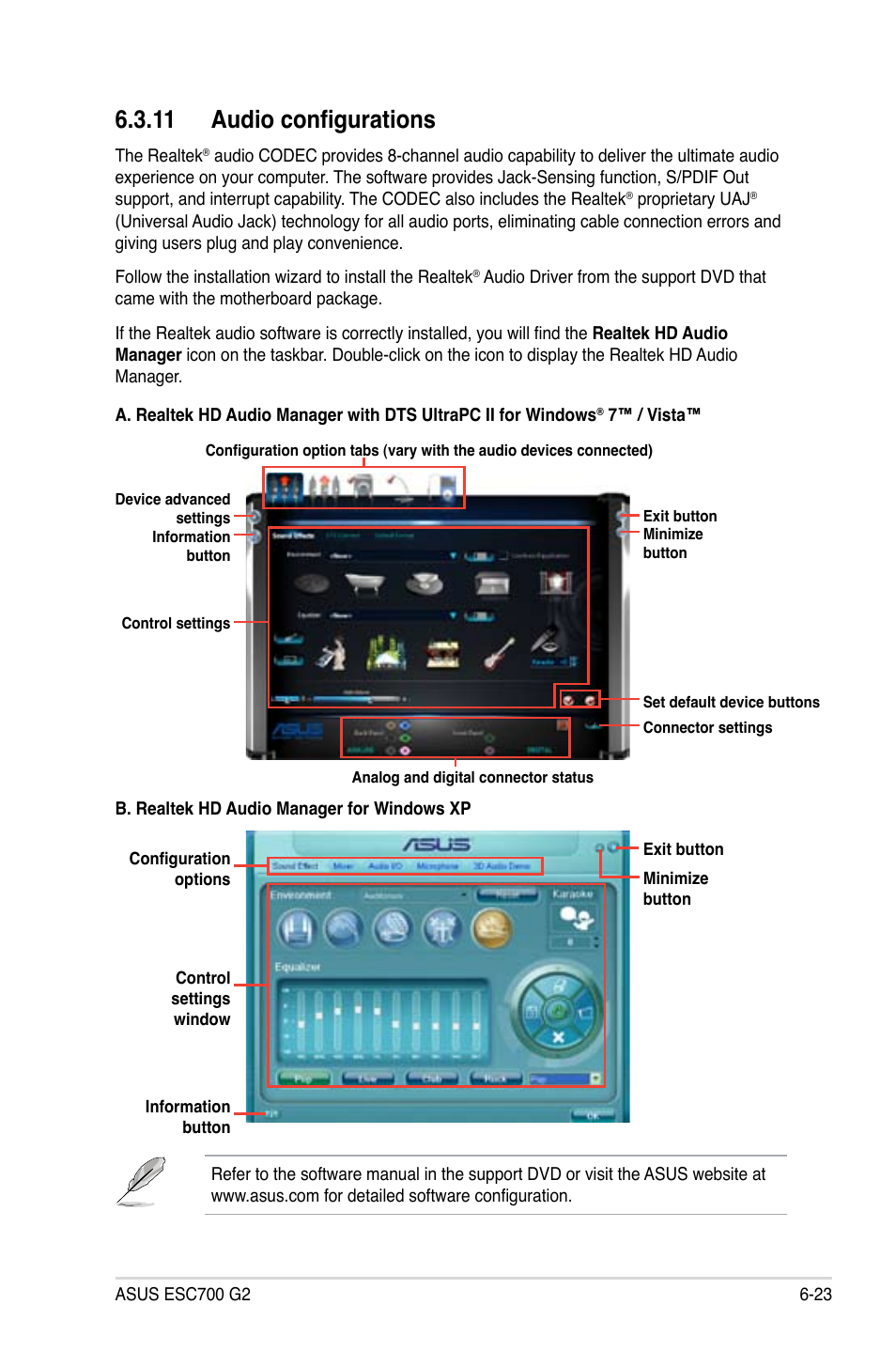 11 audio configurations | Asus ESC700 G2 User Manual | Page 159 / 166