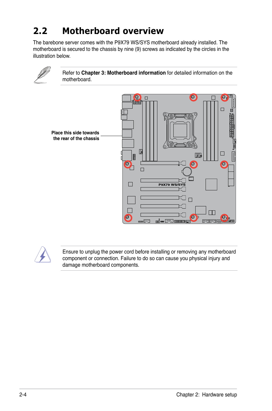 2 motherboard overview | Asus ESC700 G2 User Manual | Page 22 / 166