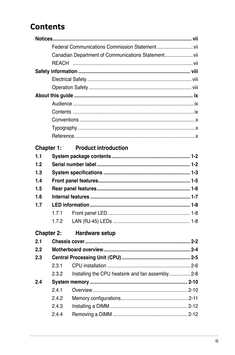 Asus ESC700 G2 User Manual | Page 3 / 166