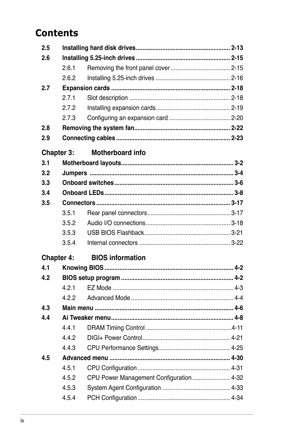 Asus ESC700 G2 User Manual | Page 4 / 166