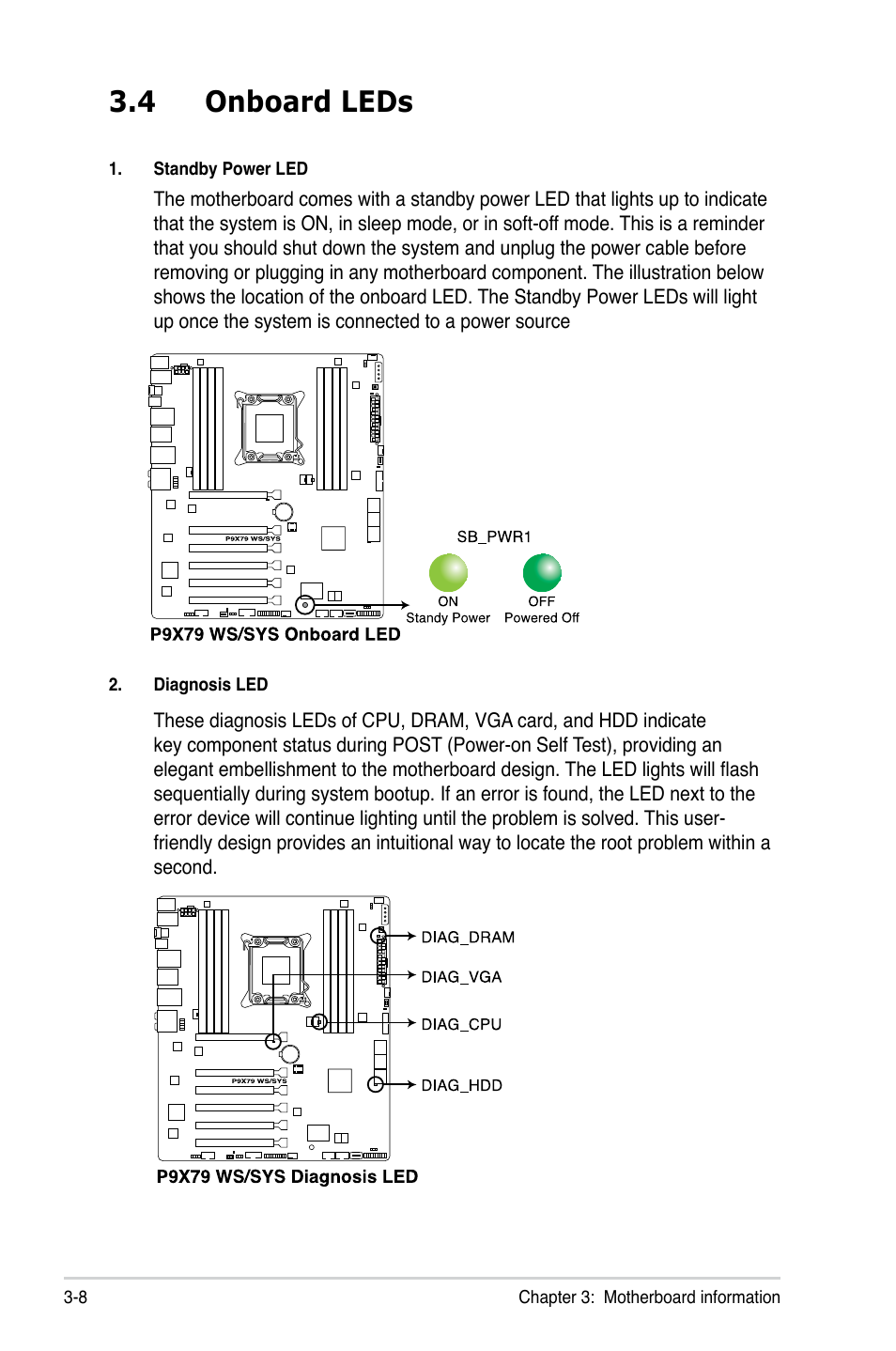 4 onboard leds | Asus ESC700 G2 User Manual | Page 50 / 166