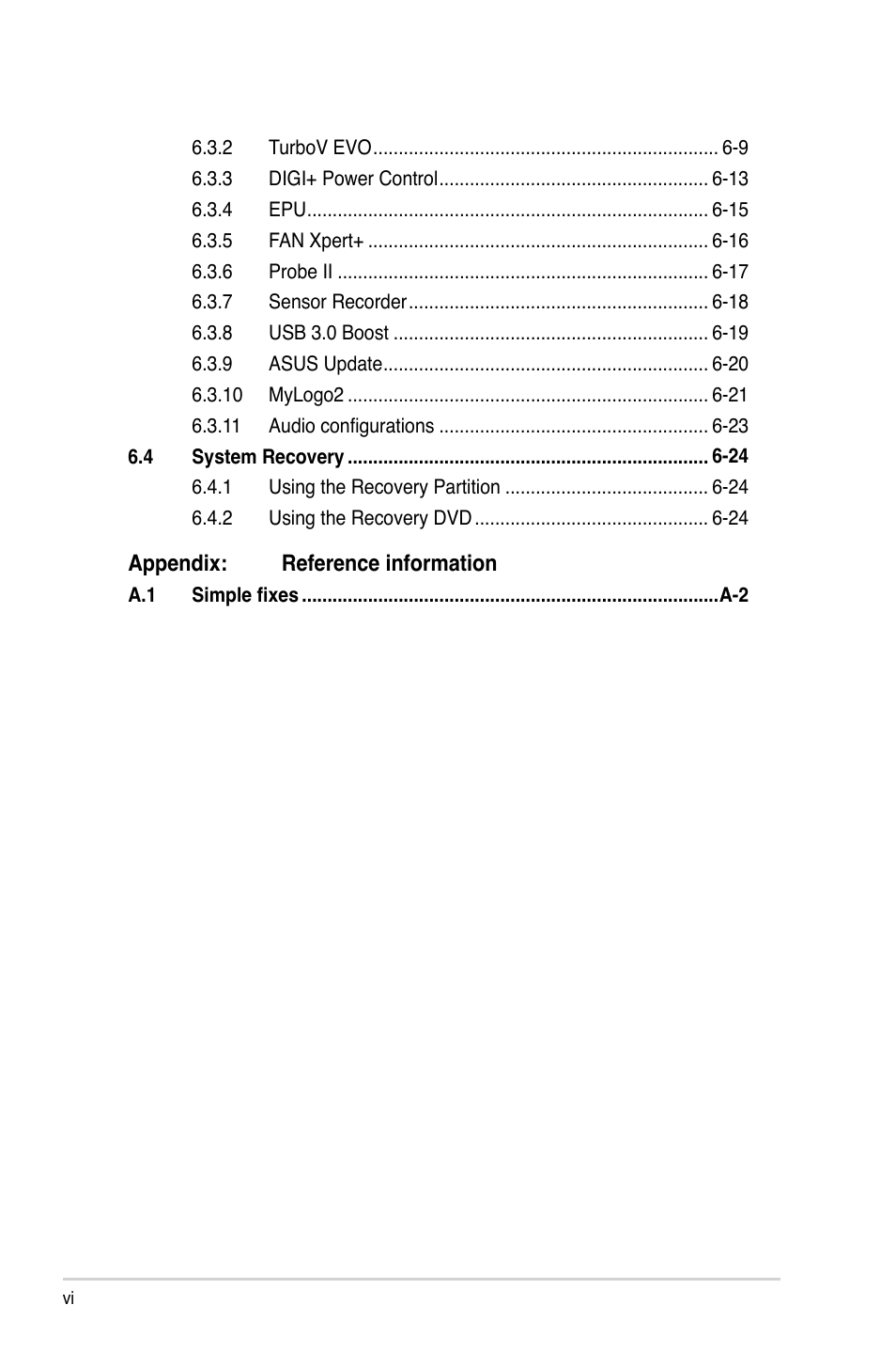 Asus ESC700 G2 User Manual | Page 6 / 166