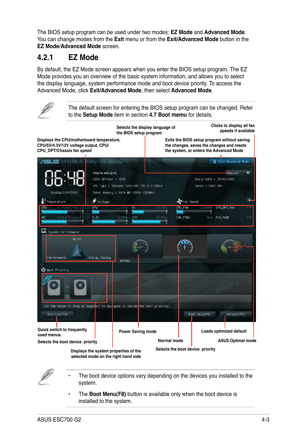 1 ez mode | Asus ESC700 G2 User Manual | Page 77 / 166
