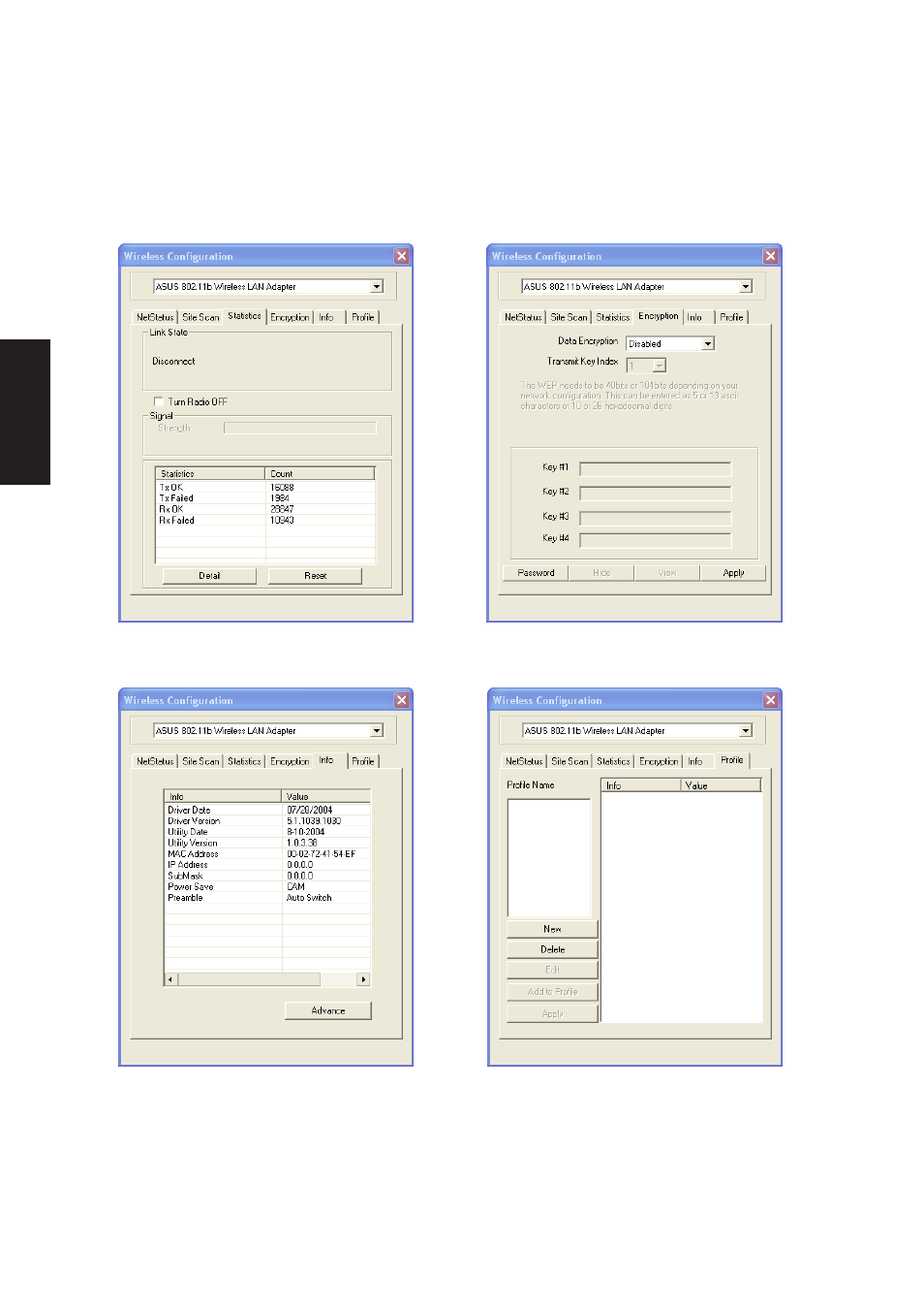 Wireless lan utility quick start (cont.) | Asus A4L User Manual | Page 24 / 102