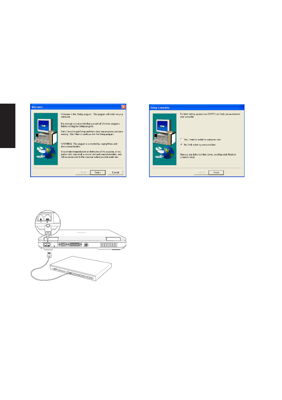 Lan driver setup | Asus A4L User Manual | Page 30 / 102