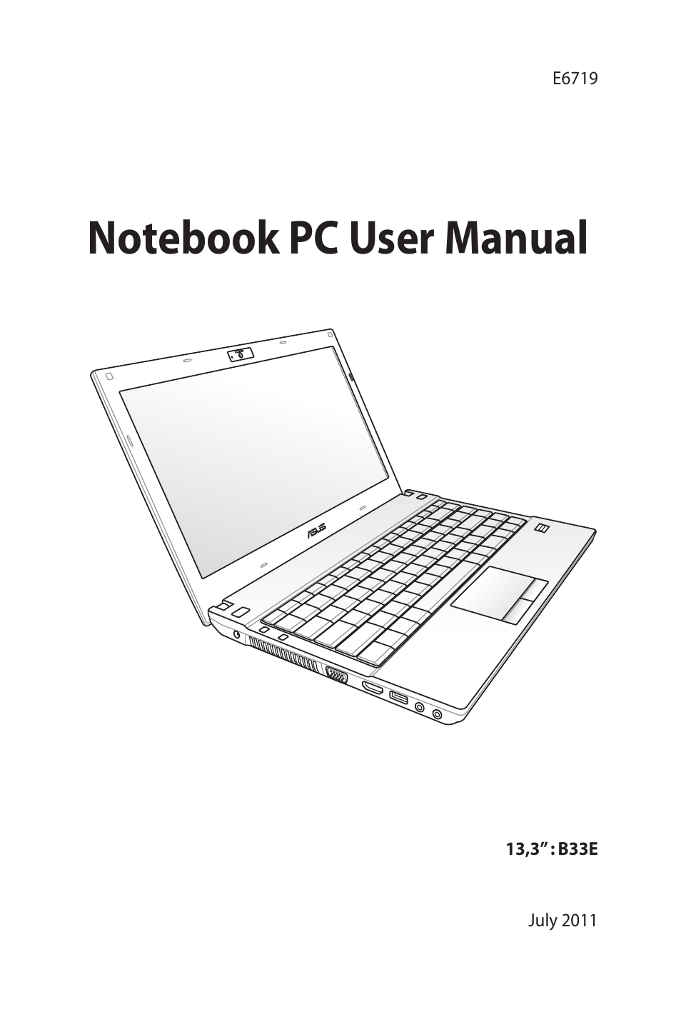 Asus B33E User Manual | 118 pages