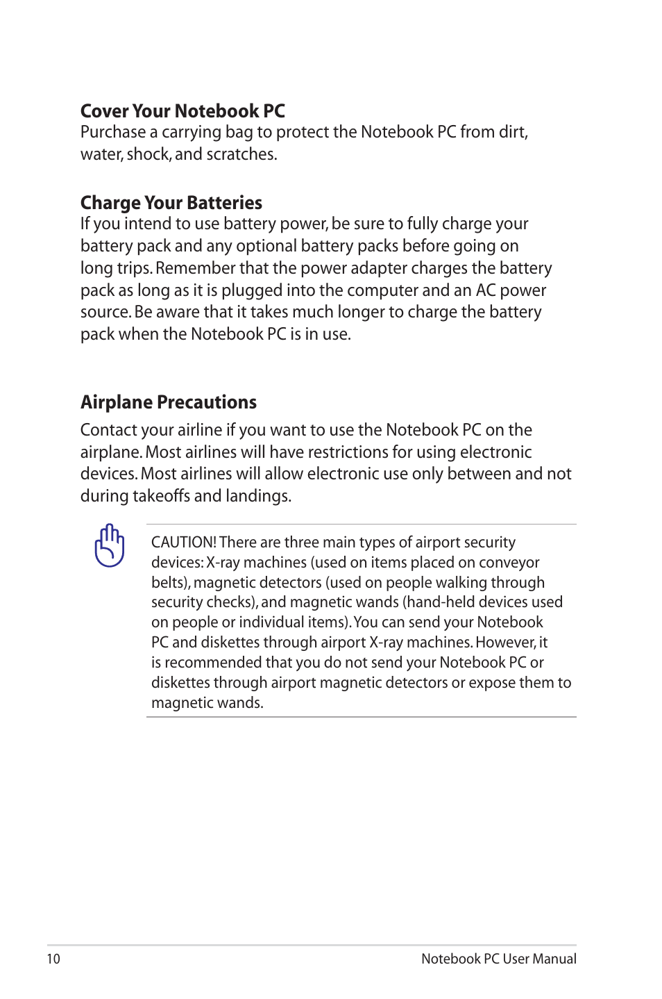 Asus B33E User Manual | Page 10 / 118