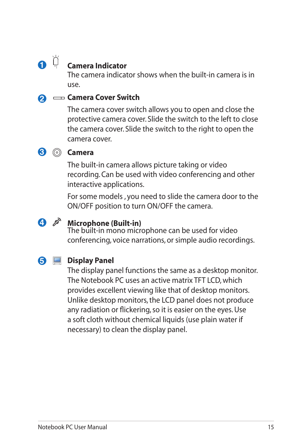 Asus B33E User Manual | Page 15 / 118