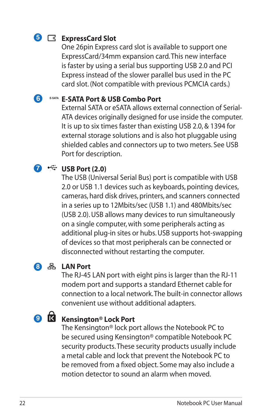 Asus B33E User Manual | Page 22 / 118