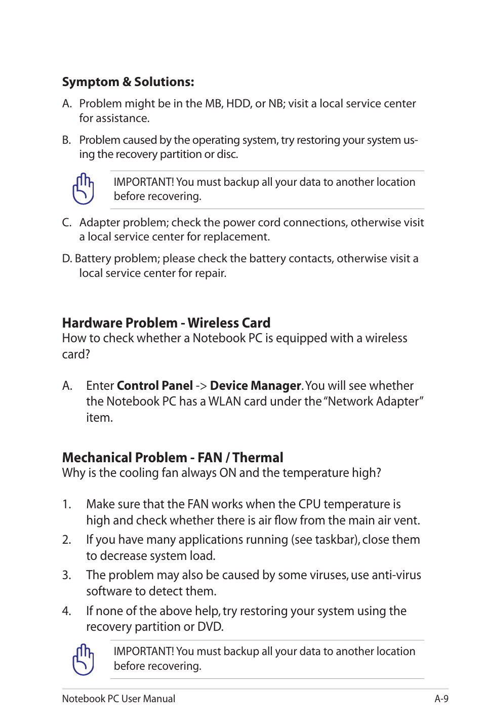 Asus B33E User Manual | Page 89 / 118