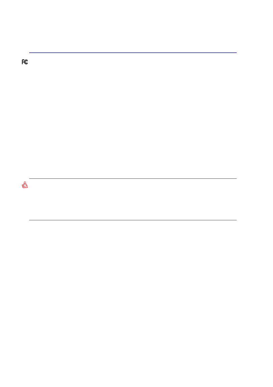 Ce mark warning, Federal communications commission statement | Asus Z62J User Manual | Page 62 / 70