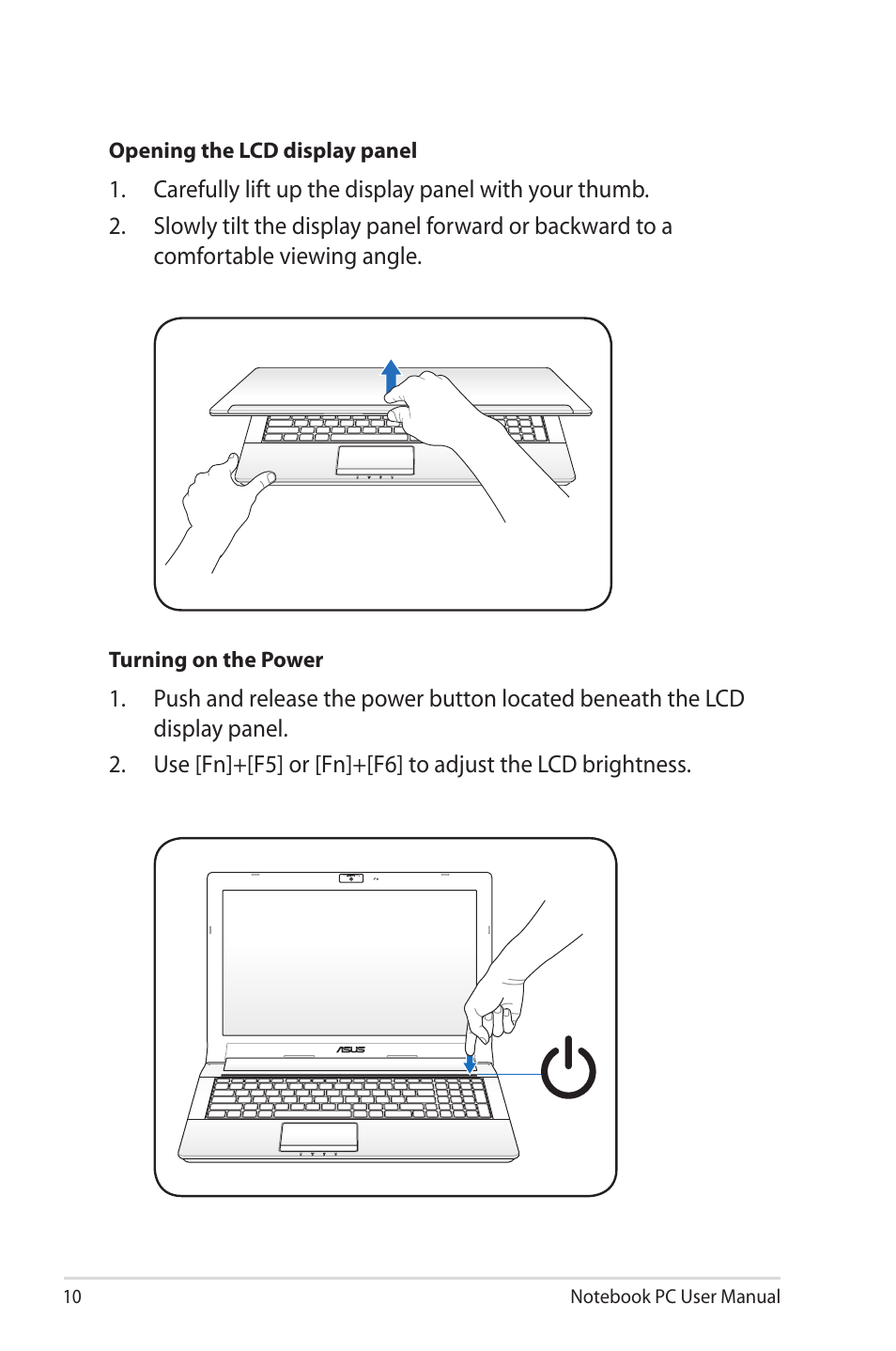 Asus X5MSM User Manual | Page 10 / 114