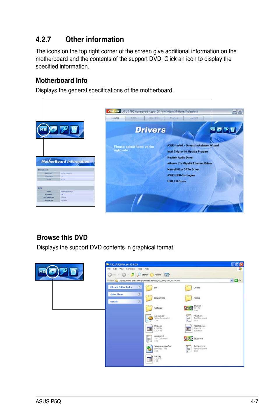 7 other information, Other information -7 | Asus P5Q User Manual | Page 119 / 184