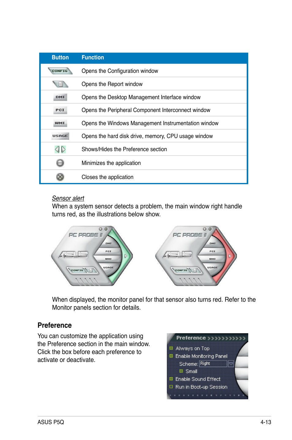 Preference | Asus P5Q User Manual | Page 125 / 184