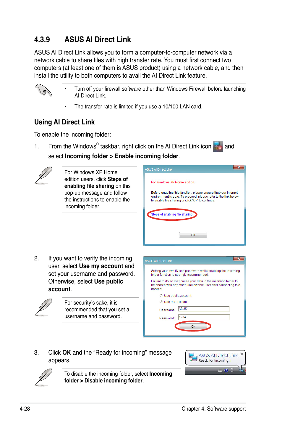 9 asus ai direct link, Asus ai direct link -28, Using ai direct link | Asus P5Q User Manual | Page 140 / 184