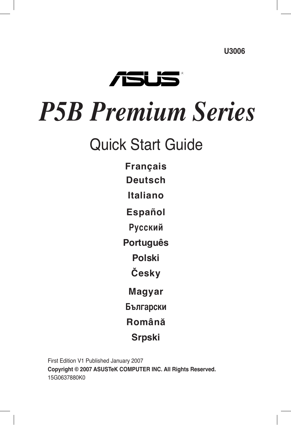 Asus P5B Premium Vista Edition User Manual | 50 pages