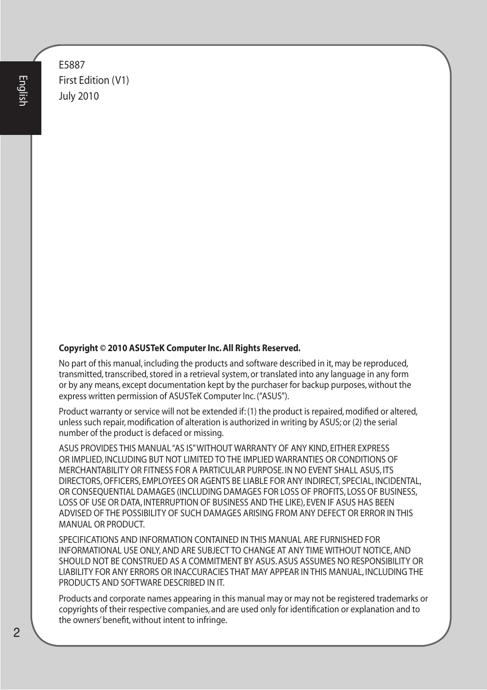 Asus GX900 User Manual | Page 2 / 13