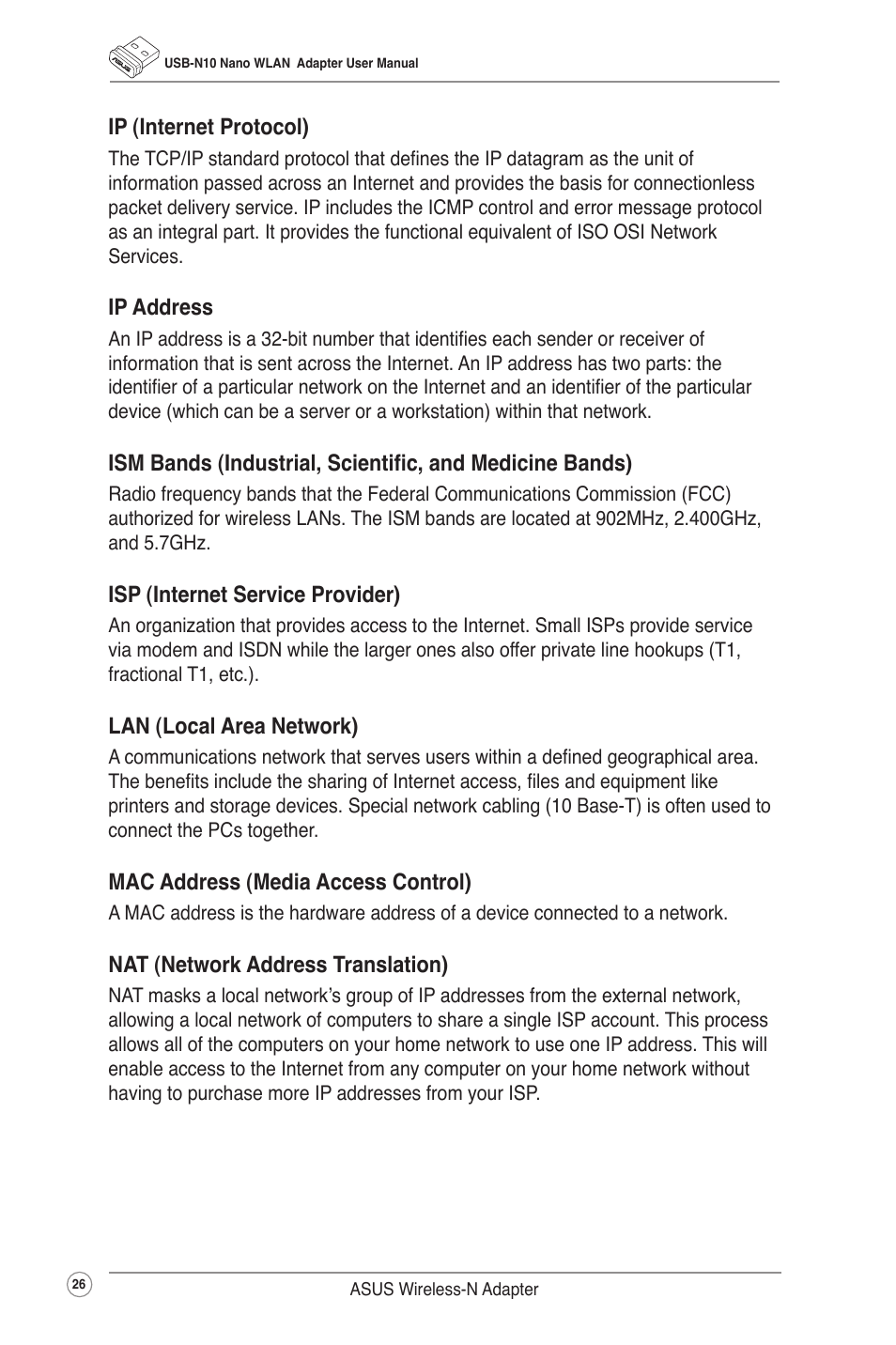 Asus USB-N10 NANO User Manual | Page 29 / 32