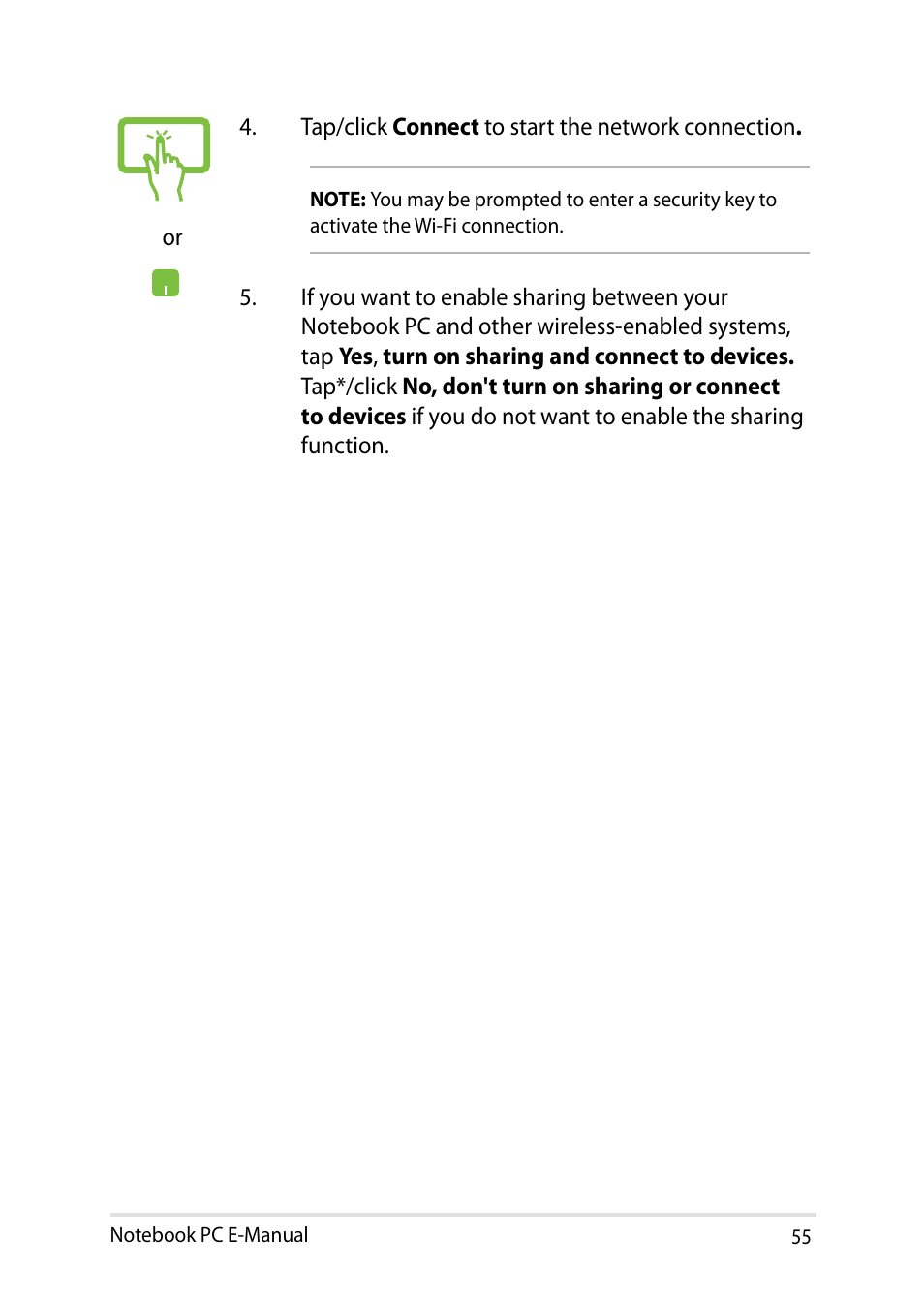 Asus UX302LG User Manual | Page 55 / 114