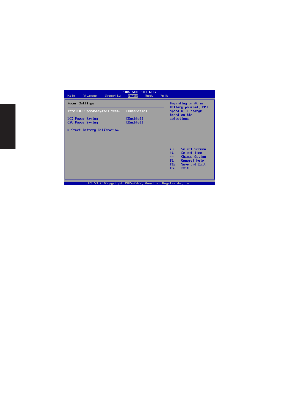 Power, Power settings | Asus M6N User Manual | Page 108 / 114