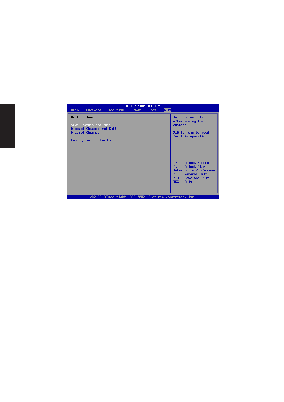Exit, Exit options | Asus M6N User Manual | Page 112 / 114