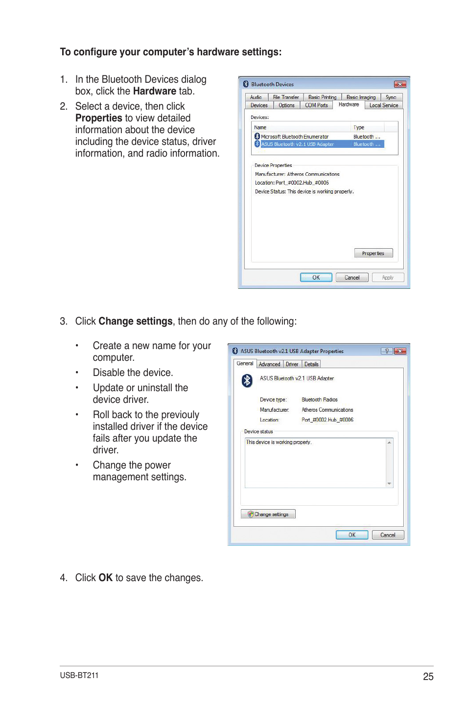 Asus USB-BT211 User Manual | Page 30 / 41