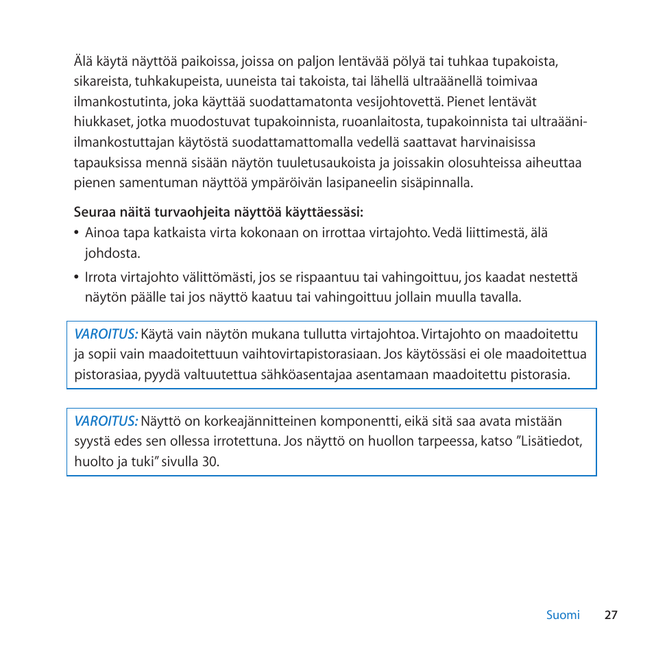 Apple LED Cinema Display (27) User Manual | Page 27 / 100